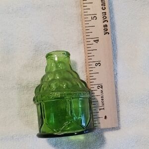 Green Glass Decorative Jar